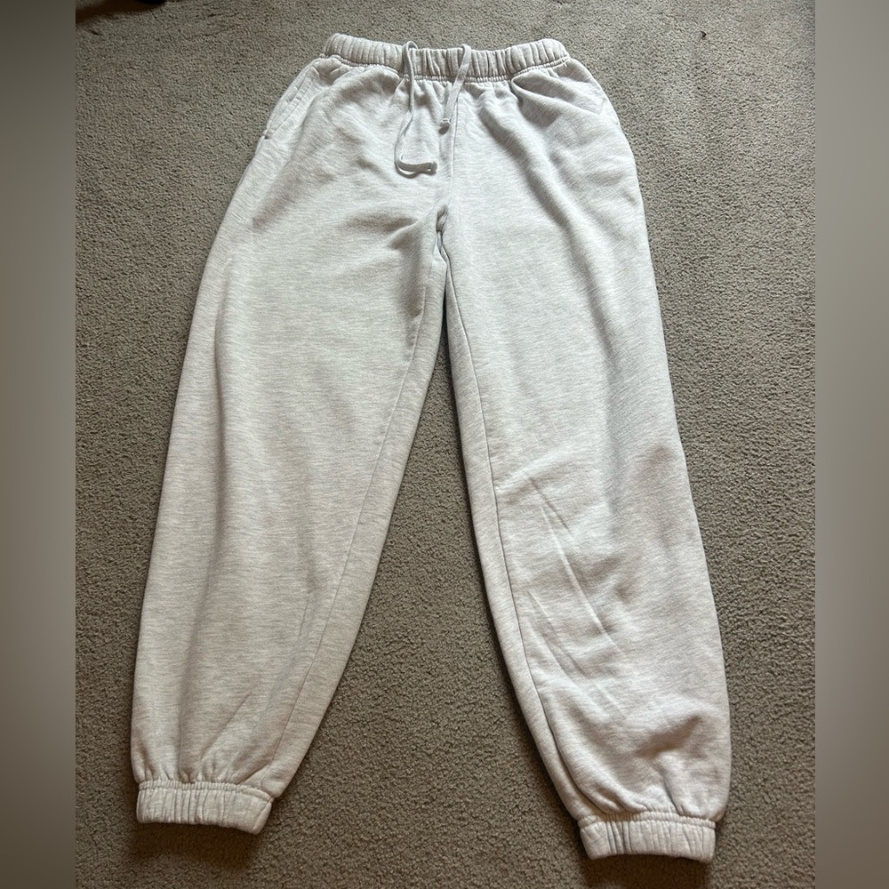 Heather Grey/White Garage sweatpants